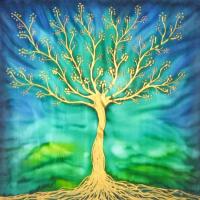 Living tree - silk picture