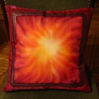 silk pillow, 40x40 cm