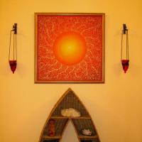 Sun mandala -  Pesonal, unique picture, 65x65 cm 
